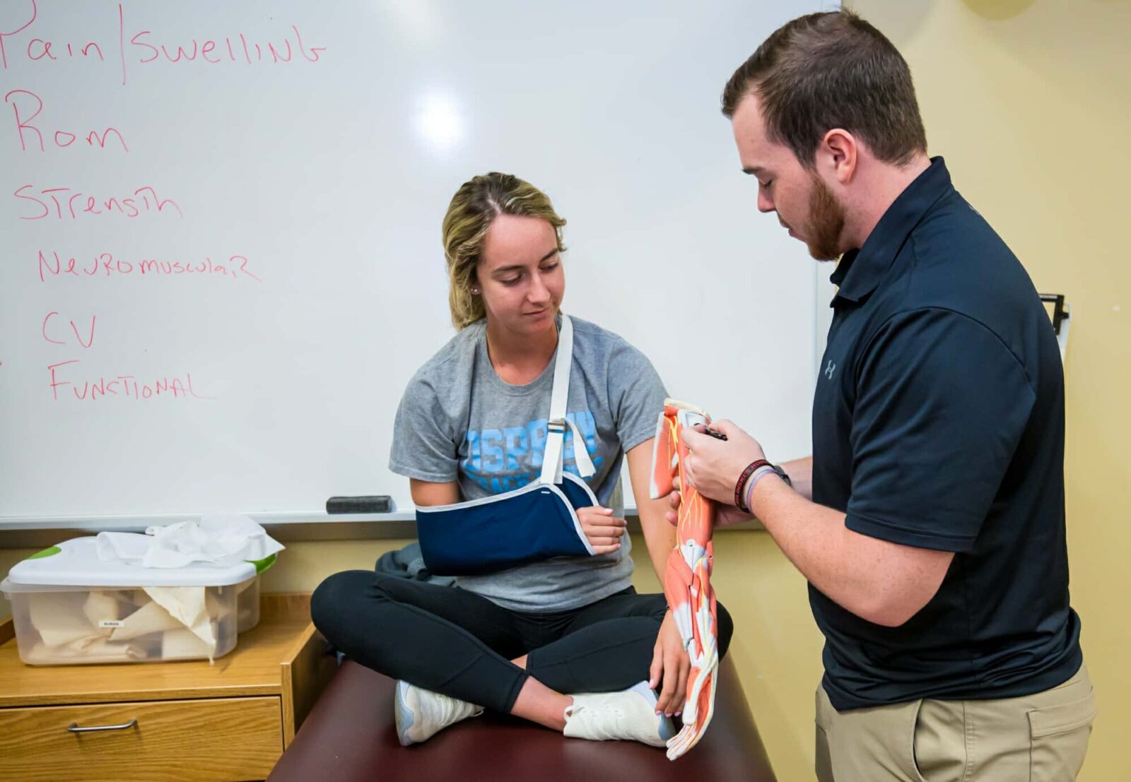 Athletic Training Muscle Demonstration