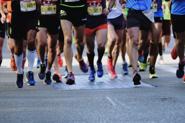 Marathon Runners on Street