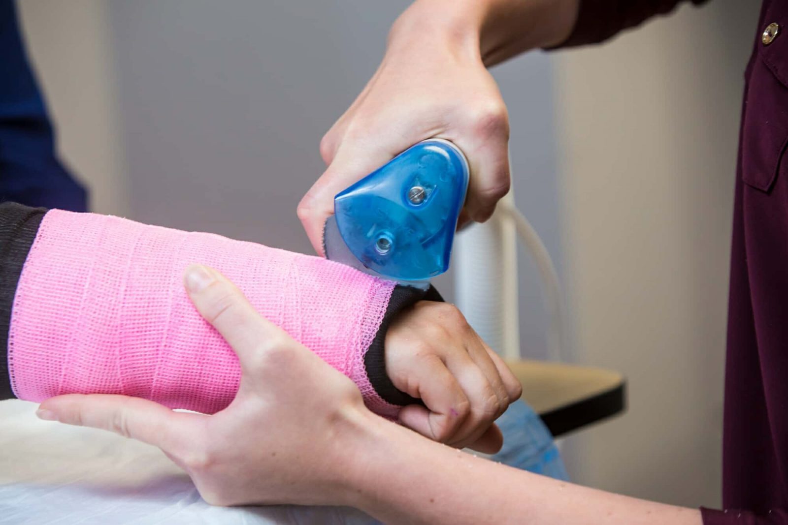 Patient With Cast On Arm