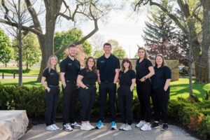 Athletic training graduates celebrating at Ohio University