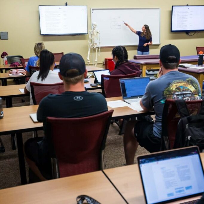 Athletic Training Classroom with Students