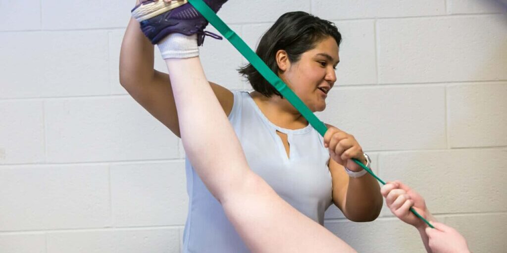 Athletic Trainer Stretching Technique