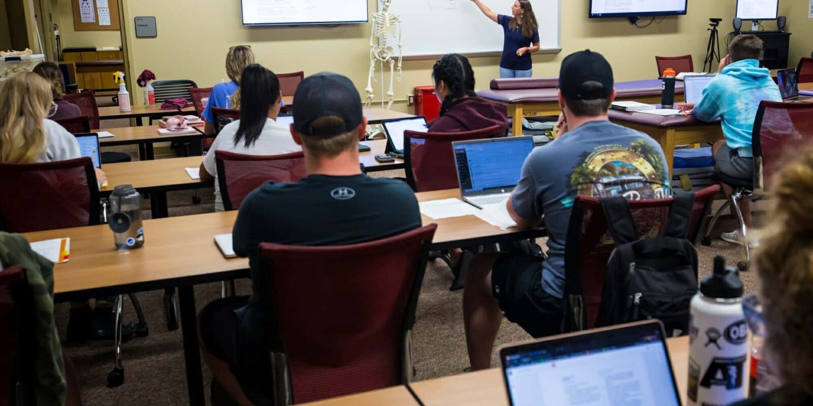 Students and Teacher in Classroom